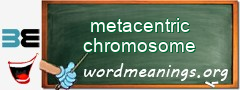 WordMeaning blackboard for metacentric chromosome